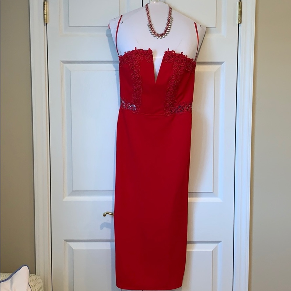 Gianni Bini red dress